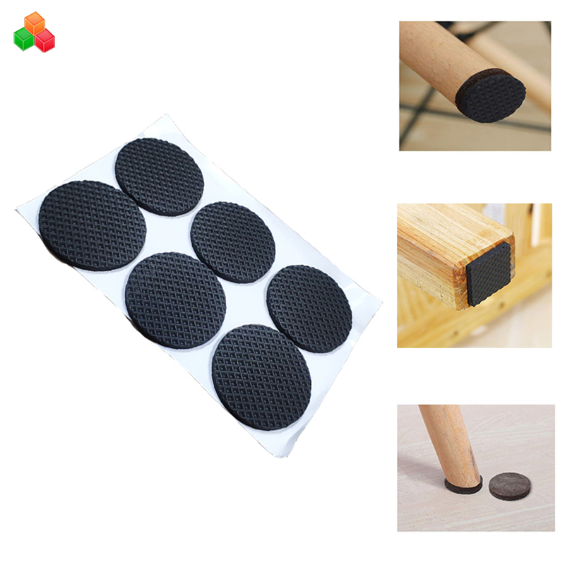 Tamaños de diseño de Dongguan muebles de caucho adhesivo Mesa de protección de pies tapicería de espuma silla de deslizamiento